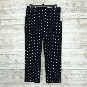 Charter Club Capri Pants Polka Dot Black White G